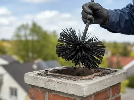 Flue sweep in Santa Rosa Valley